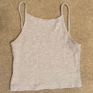 brandy Melville Grey-Blue Tank Top